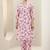 women floral printed regular kurta with trousers
