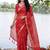 Red bandhani  georgette bandhani saree