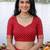 Red bandhani  georgette bandhani saree
