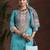 women ethnic motifs printed regular kurta with trousers & with dupatta