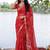 Red bandhani  georgette bandhani saree