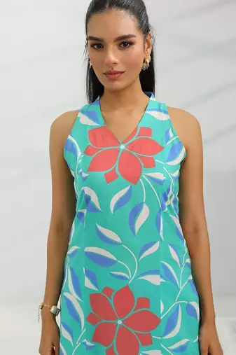 women floral printed kurta with trousers