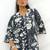 women floral printed regular kurta with trousers