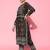 women ethnic motifs printed regular kurta with trousers & with dupatta