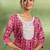 women ethnic motifs printed regular thread work kurta with patiala & with dupatta