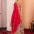 Pink ethnic motifs silk blend saree