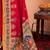 Pink ethnic motifs silk blend saree