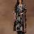women floral printed empire kurta with trousers & with dupatta