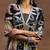 women floral printed empire kurta with trousers & with dupatta