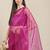 Burgundy burgundy ethnic motifs organza saree