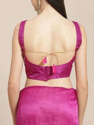 Burgundy burgundy ethnic motifs organza saree 5
