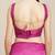Burgundy burgundy ethnic motifs organza saree