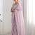 Lavender embellished sequinned saree