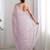 Lavender embellished sequinned saree