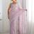 Lavender embellished sequinned saree