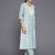 women ethnic motifs printed regular thread work kurta with trousers