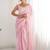 Pink women embellished sequinned saree