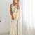 Off white embellished sequinned saree