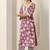 women floral printed regular kurta with trousers