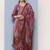 women printed regular thread work kurta with trousers & with dupatta