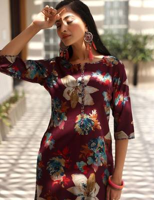 women floral printed regular kurta with palazzos & with dupatta 2