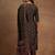 women ethnic motifs printed regular thread work kurta with trousers & with dupatta