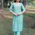 women ethnic motifs printed regular kurta with trousers