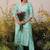 women ethnic motifs printed regular kurta with trousers