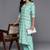 women ethnic motifs printed regular kurta with trousers