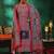 women ethnic motifs printed regular linen kurta with trousers & with dupatta