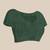 Green embroidered border saree
