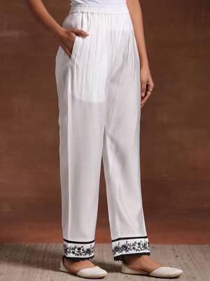 women ethnic motifs embroidered regular thread work kurta with trousers & with dupatta 7