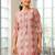 women printed regular kurta with trousers & with dupatta