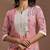 women floral printed regular thread work kurta with trousers & with dupatta