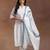 women printed regular kurta with trousers & with dupatta