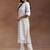 women printed regular kurta with trousers & with dupatta