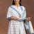 women printed regular kurta with trousers & with dupatta