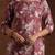 women floral printed regular kurta with trousers & with dupatta