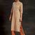 women floral printed regular sequinned kurta with trousers & with dupatta