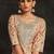 women floral printed regular sequinned kurta with trousers & with dupatta