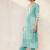 women ethnic motifs printed regular thread work kurta with trousers & with dupatta