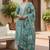 women ethnic motifs printed regular thread work kurta with trousers & with dupatta