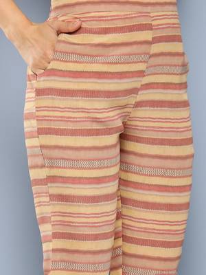 women ethnic motifs printed regular sequinned kurta with trousers & with dupatta 3