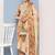 women ethnic motifs printed regular sequinned kurta with trousers & with dupatta