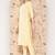 women ethnic motifs printed regular thread work kurta with trousers & with dupatta