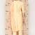 women ethnic motifs printed regular thread work kurta with trousers & with dupatta