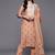 women paisley printed regular thread work kurta with trousers & with dupatta