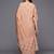 women paisley printed regular thread work kurta with trousers & with dupatta