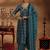 women ethnic motifs printed angrakha thread work kurta with trousers & with dupatta