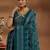 women ethnic motifs printed angrakha thread work kurta with trousers & with dupatta